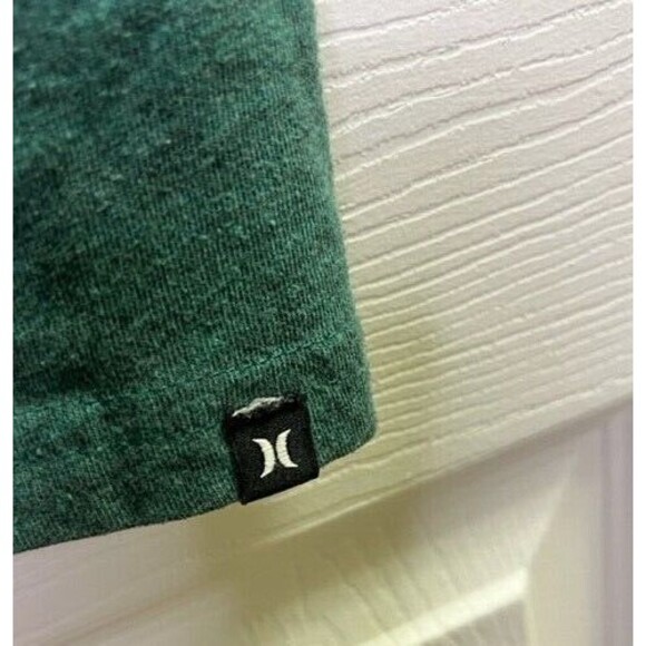 Hurley TShirt Adult Large Green Graphic Skateboard Surfing Skate Short Sleeve - Picture 2 of 5